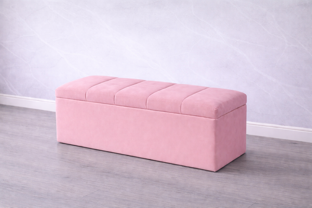 Maya Ottoman Plush Box