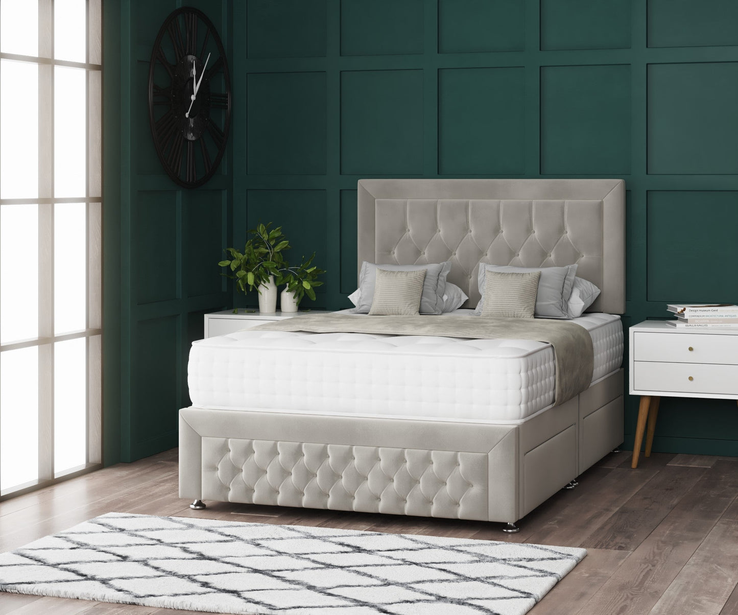 Simba Divan Bed with Headboard & Footboard