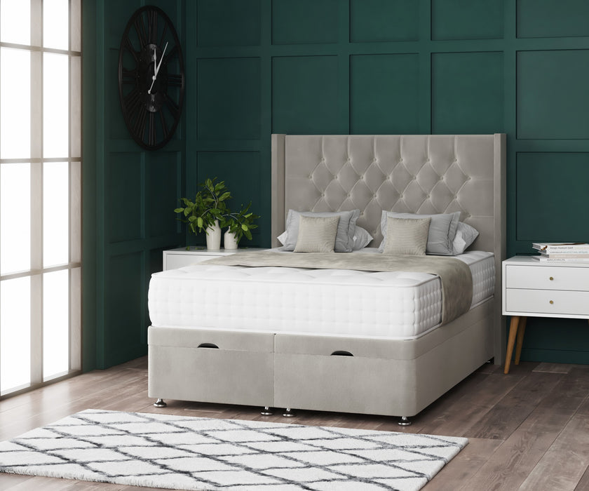 Romeo Ottoman Wing Divan Bed