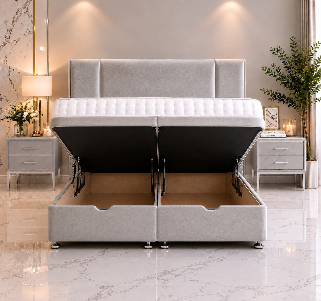 Roman Ottoman Divan Bed