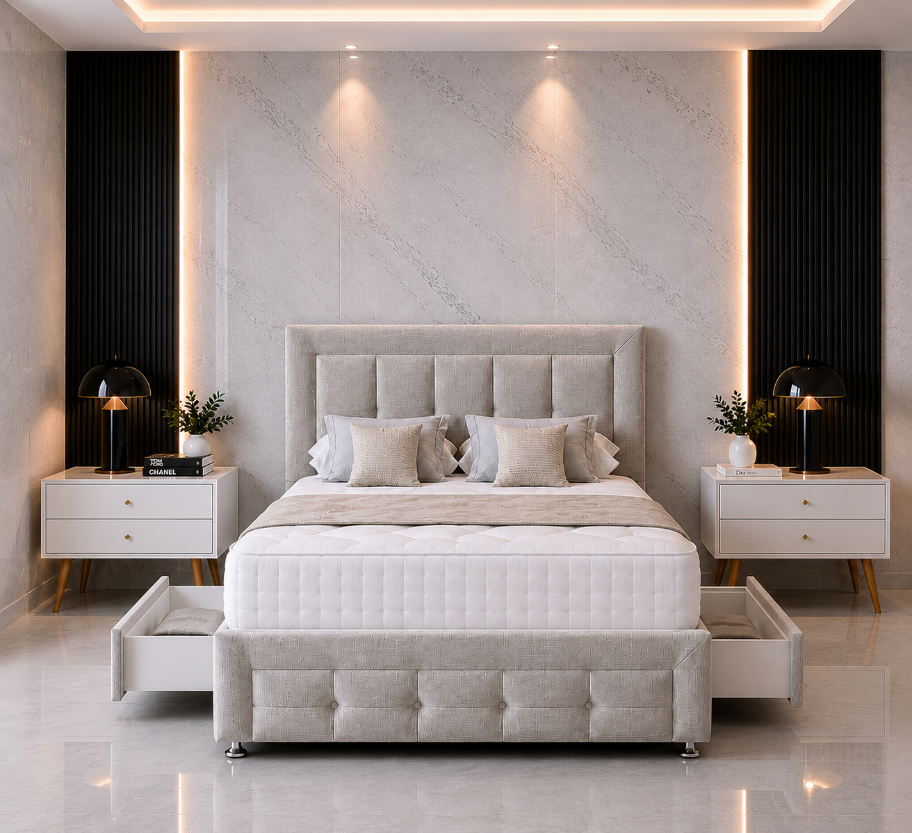 Ruby Divan Bed met Hoofdbord &amp; Voetbord