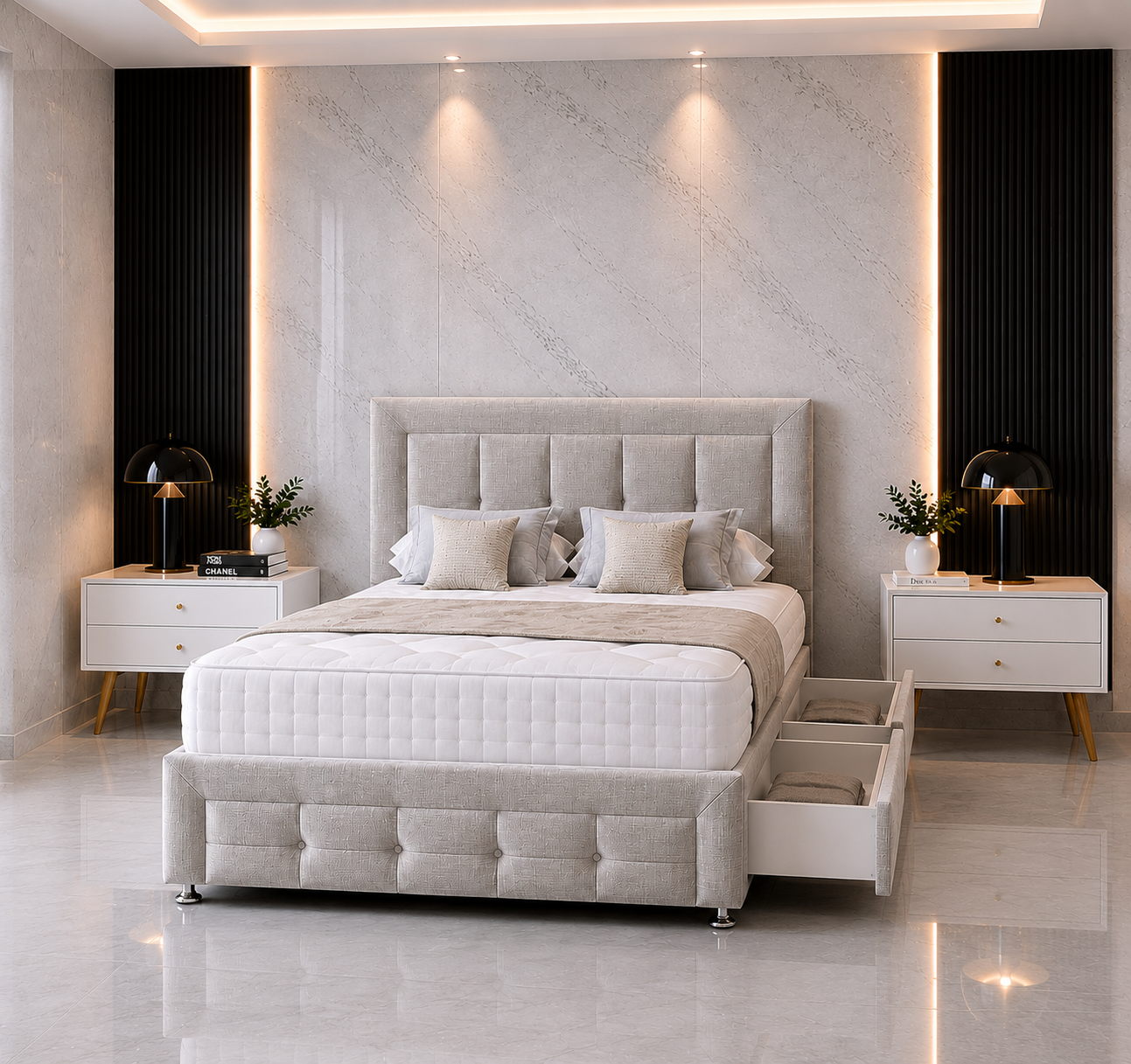 Ruby Divan Bed met Hoofdbord &amp; Voetbord