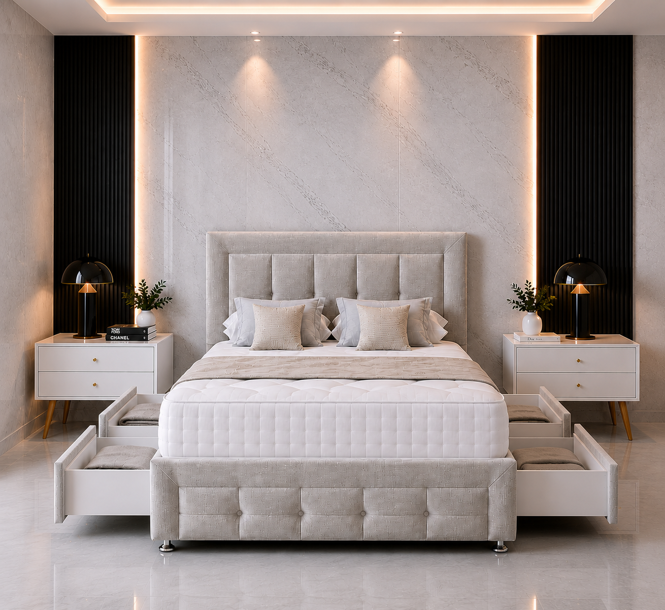 Ruby Divan Bed met Hoofdbord &amp; Voetbord