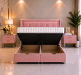 Lit ottoman Ryu Wing avec tête de lit sur pied