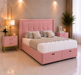 Lit ottoman Ryu Wing avec tête de lit sur pied