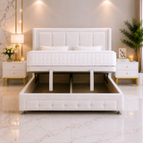 Scarlett Wing Ottoman Divan Bed with Footboard & Floorstanding Headboard