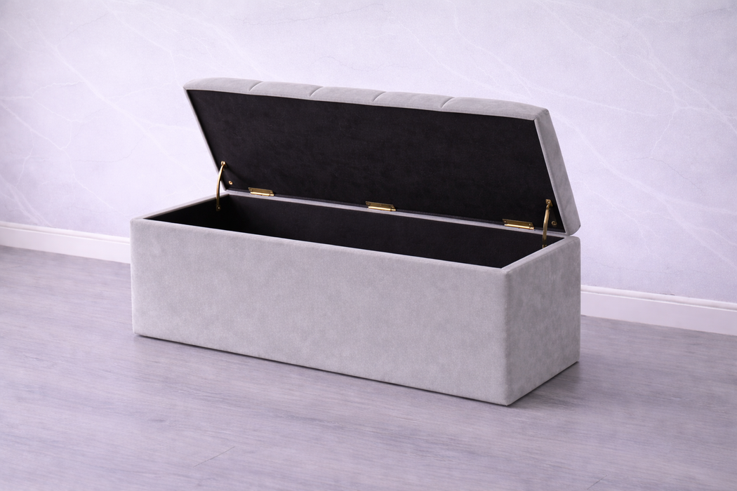Maya Ottoman Plush Box