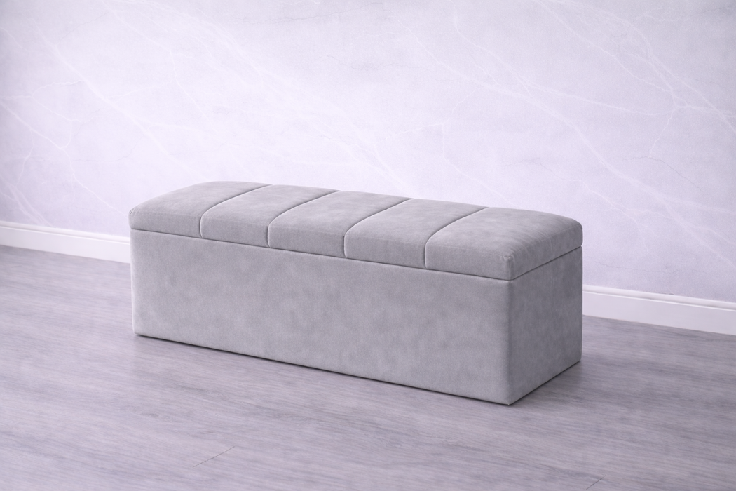 Maya Ottoman Plush Box