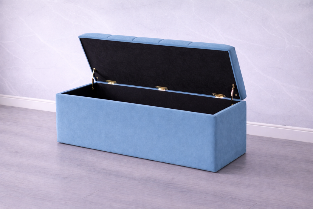 Maya Ottoman Plush Box