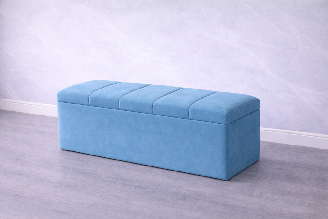 Maya Ottoman Plush Box