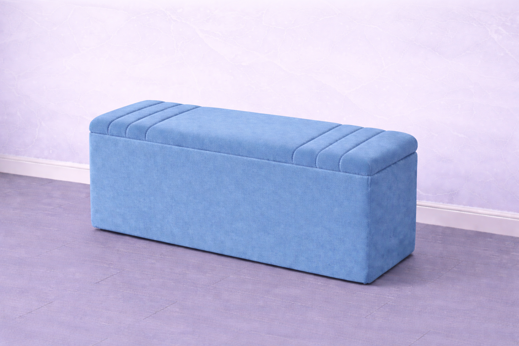Harriet Ottoman Plush Box