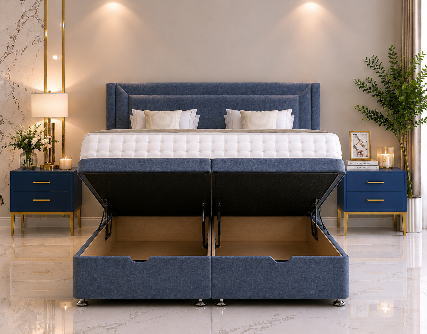 Suzy Wing Ottoman Divan Bed
