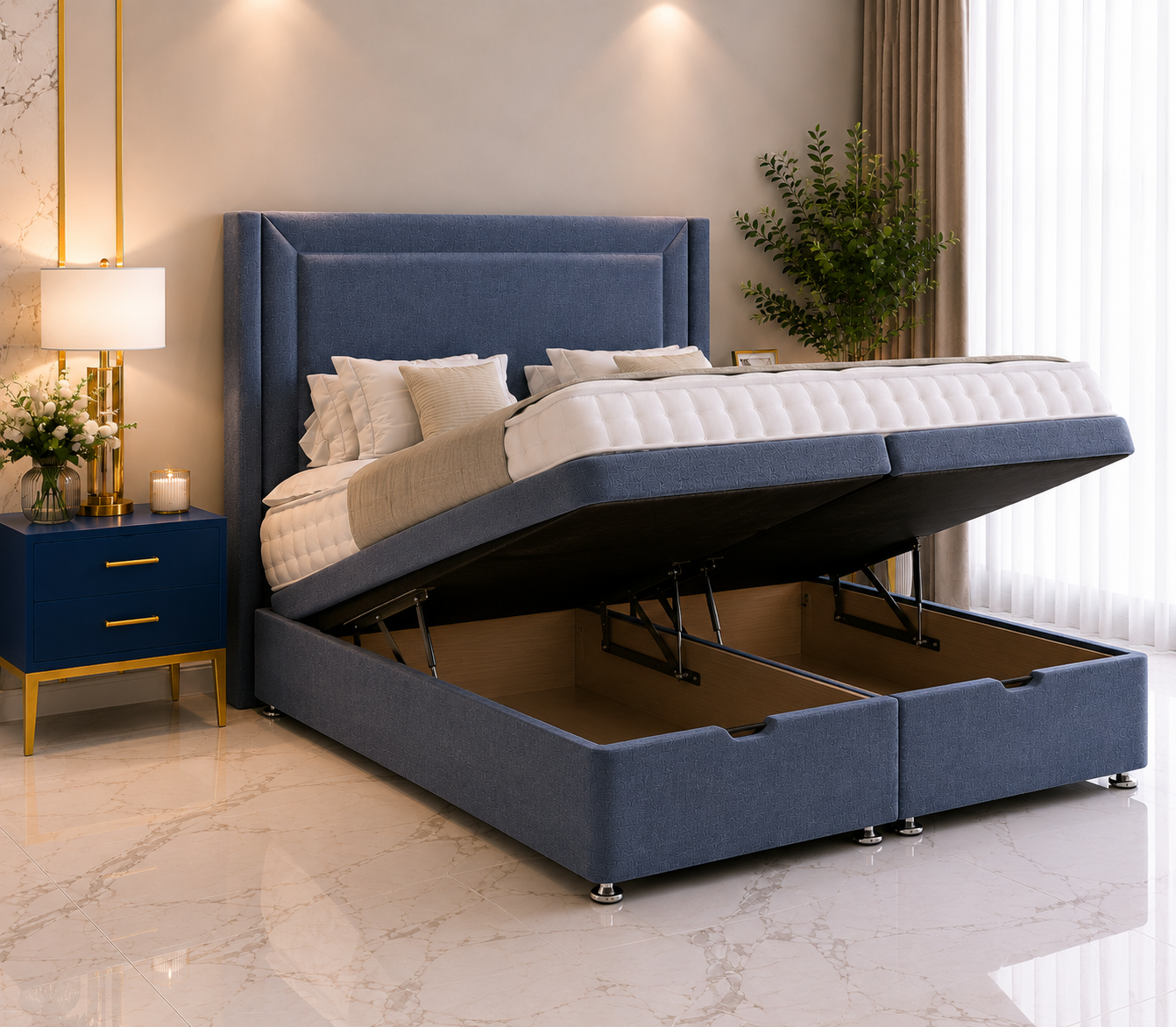 Suzy Wing Ottoman Divan Bed