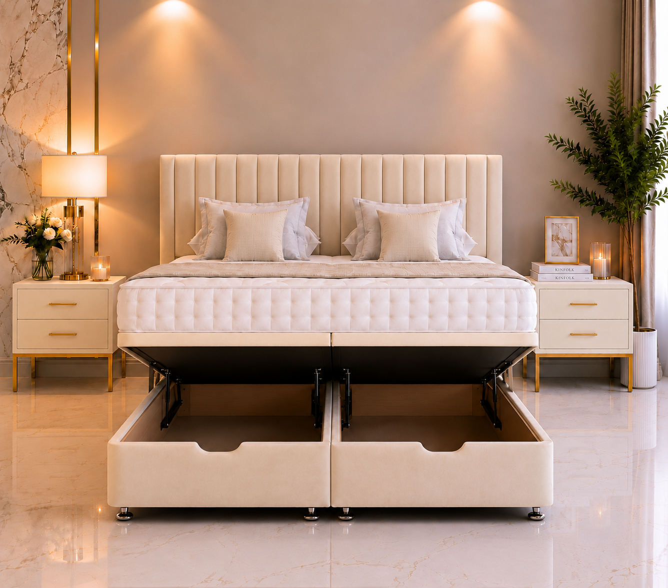 Lit ottoman Texas Divan