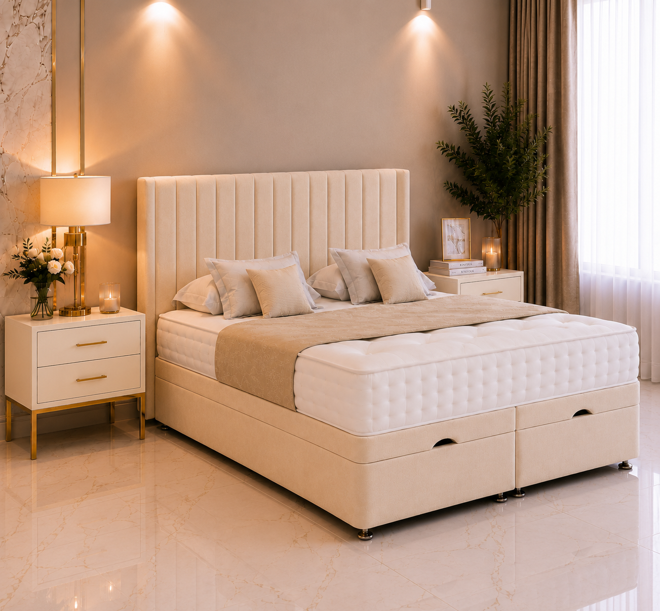 Lit ottoman Texas Divan