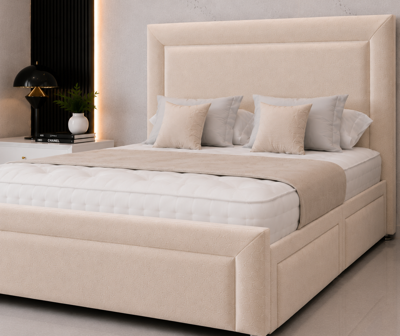 Lit Divan Tokyo avec tête et pied de lit