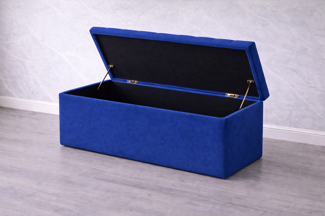 Hugo Ottoman Plush Box