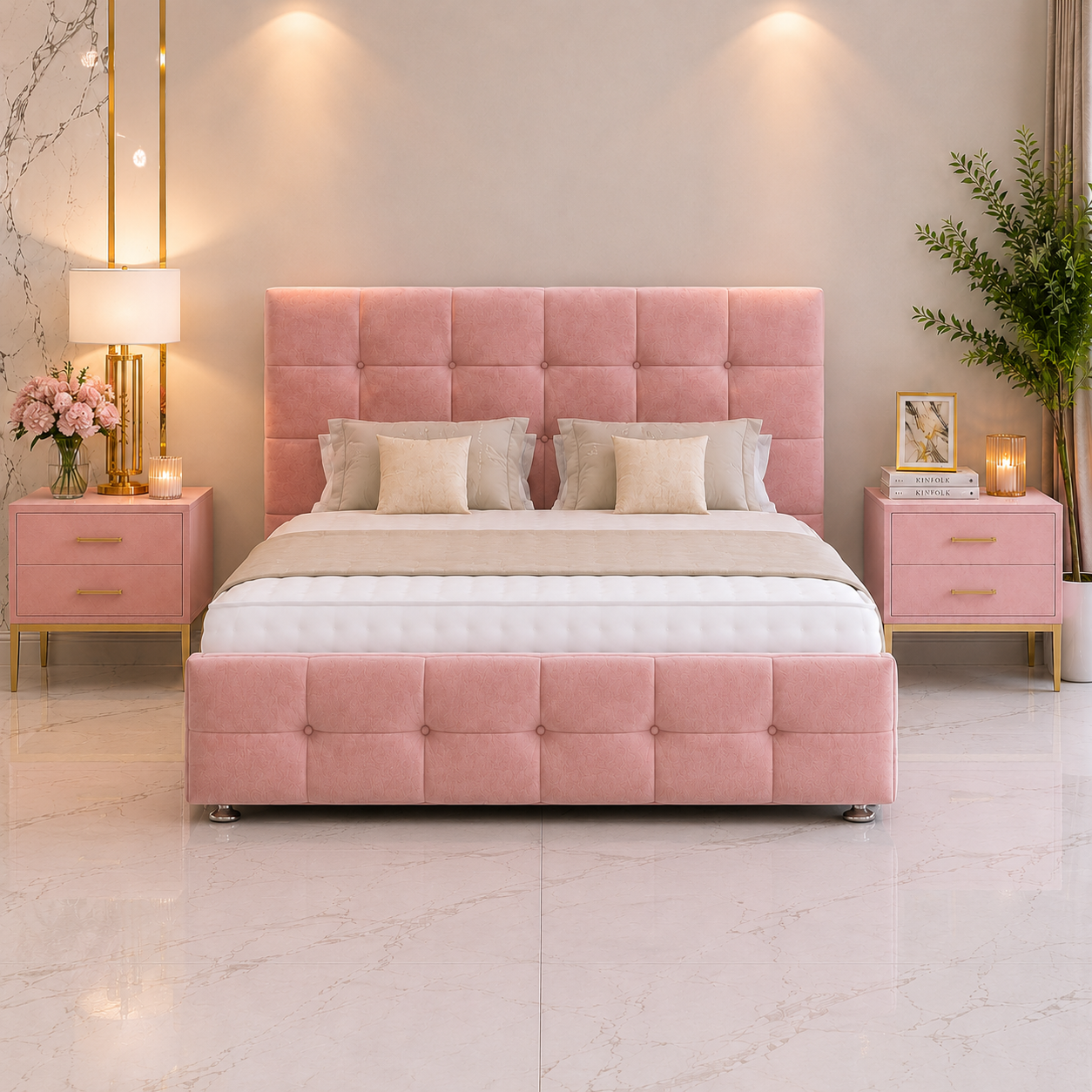 Washington Ottoman Divan Bed with Headboard & Footboard