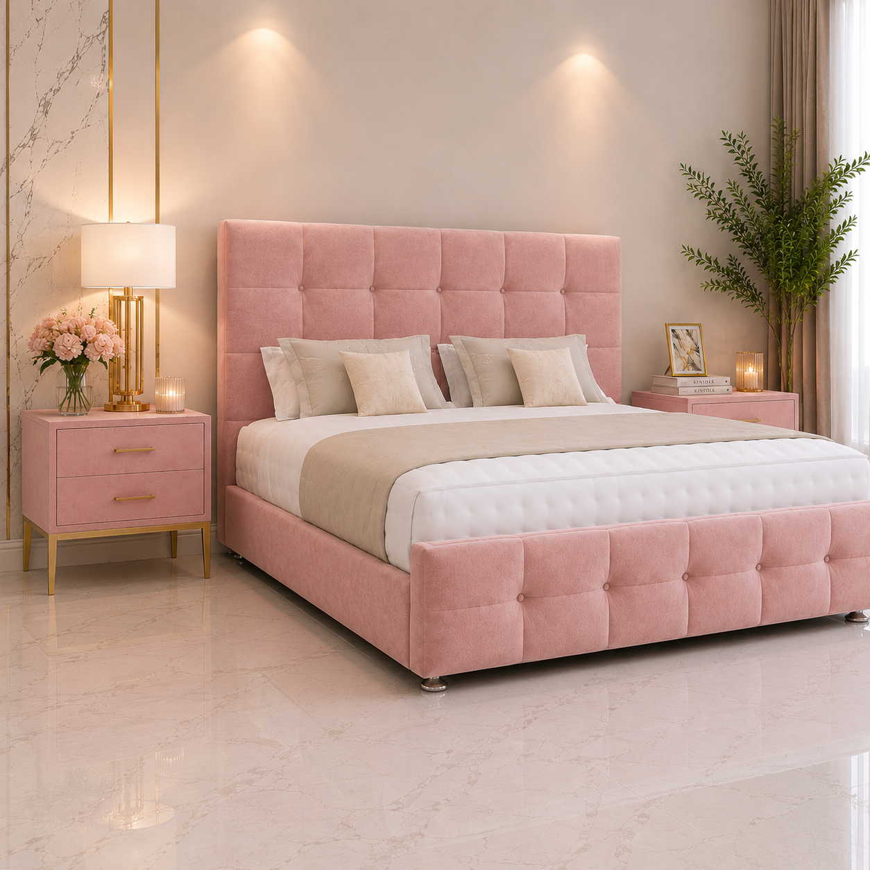 Washington Ottoman Divan Bed with Headboard & Footboard
