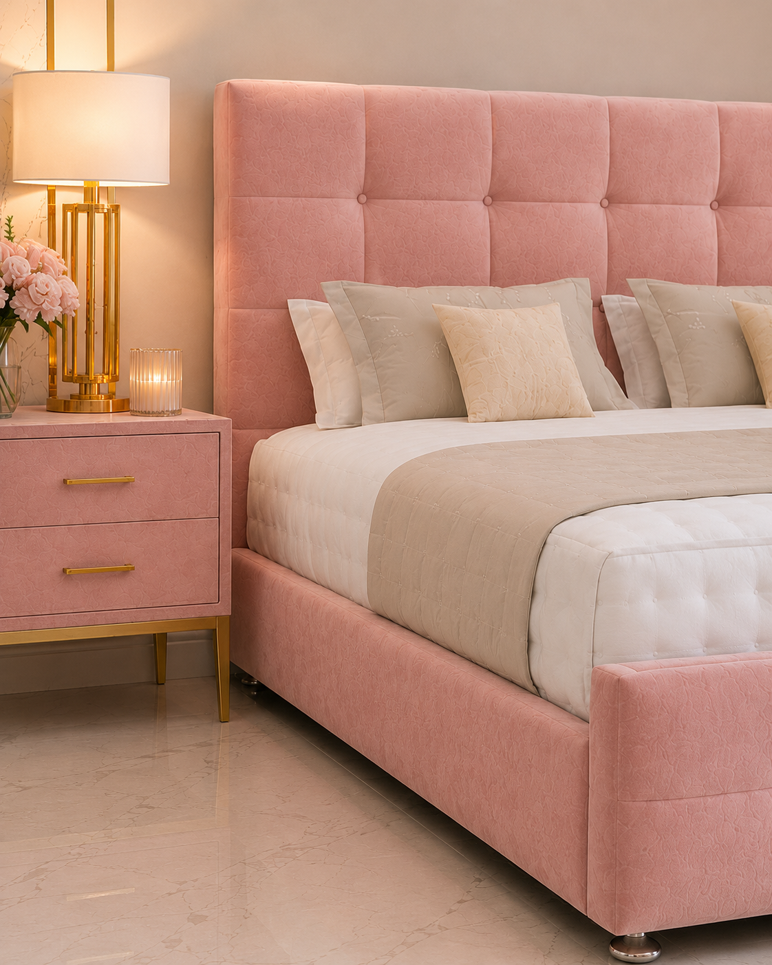 Washington Ottoman Divan Bed with Headboard & Footboard
