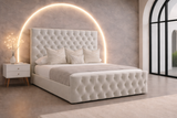 Kaan Wingback Bed Frame With Storage Options