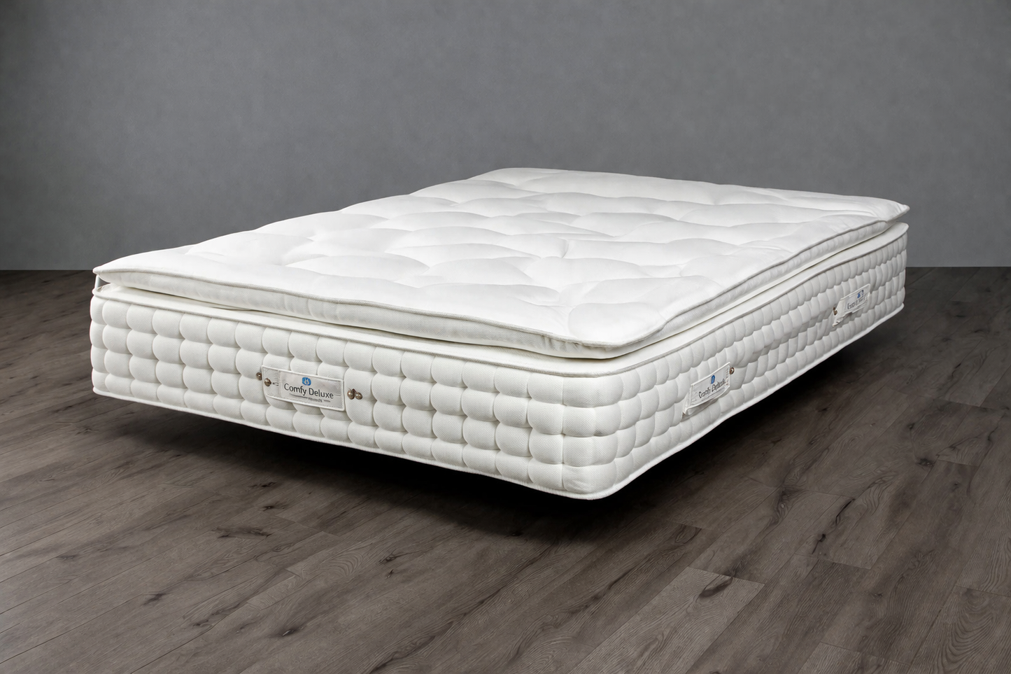 Matelas à ressorts ensachés cousus à la main avec plateau-coussin