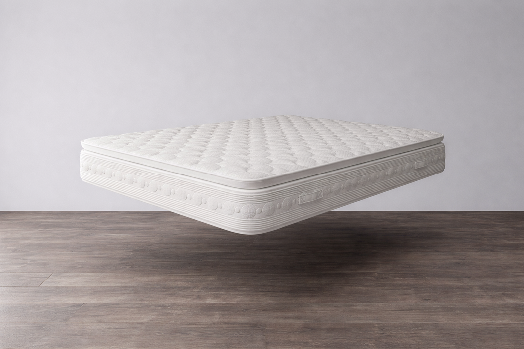 High Density Foam Pillow Top Open Coil Sprung Mattress