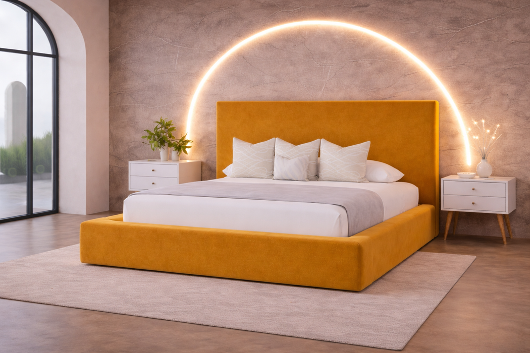 Zen Teddy Boucle Bed Frame With Storage Options